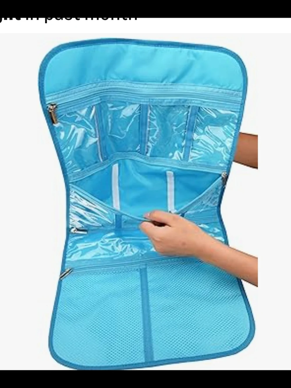 Freegrace Premium Hanging Toiletry Bag for Travel - Cosmetic, Jewelry, Toiletry